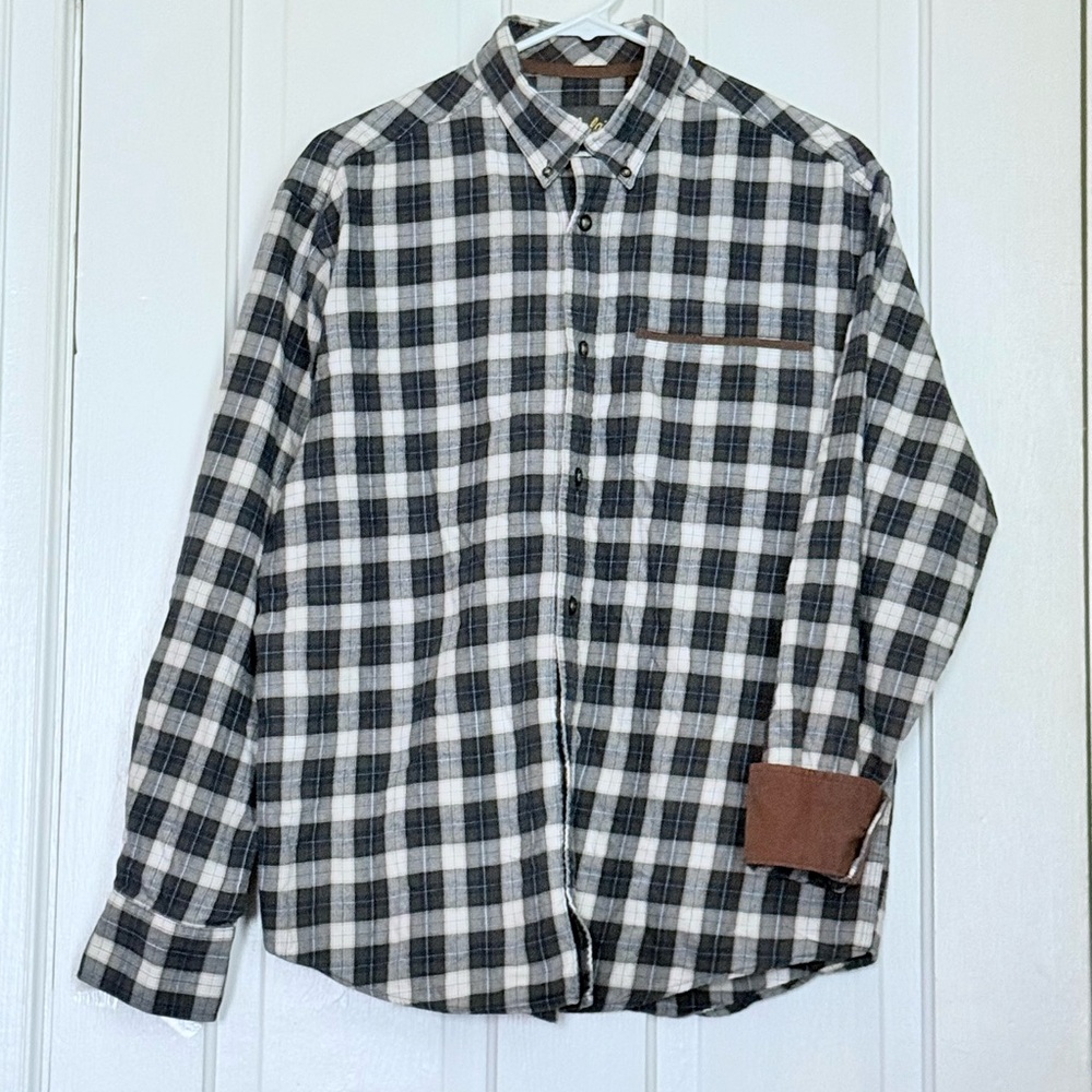 Cabela's Mens 100% Cotton Button Down Casual Shirt Med